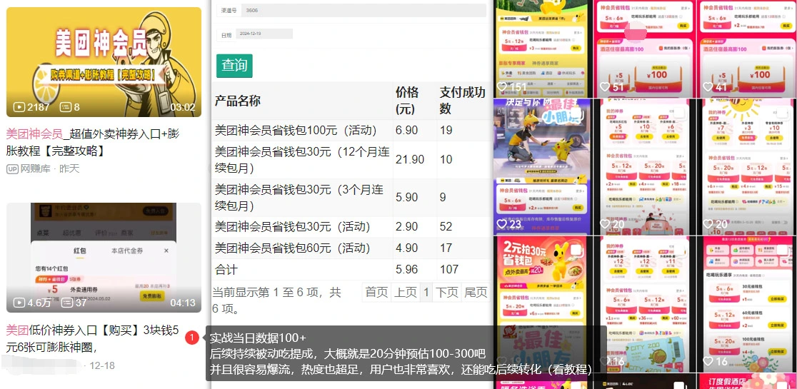美团神券项目 入门级教程，外卖券膨胀推广项目 V2.0版教程-陌尘网创-副业项目实操基地