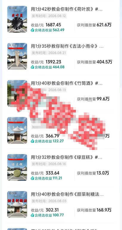 抖音20W粉丝博主的AI非遗知识科普教学，零基础制作非遗文化类短视频变现，解锁抖音精选独家收益-知赚网