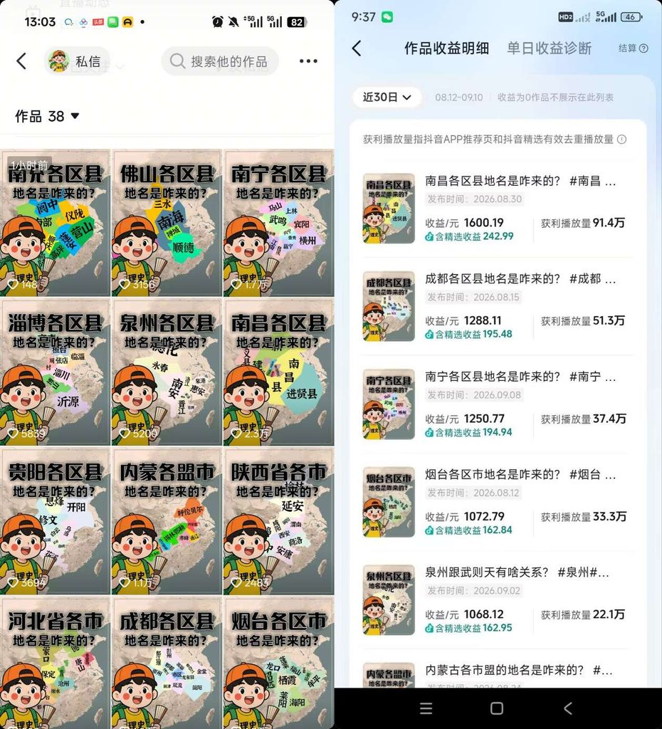图片[1]-抖音3.2W粉博主理史游记AI历史游记短视频教学，热门赛道条条爆赞，单条独家精选收益1k+-知赚网
